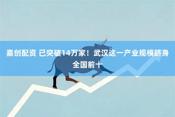 嘉创配资 已突破14万家!武汉这一产业规模跻身全国前十